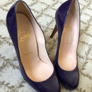 Christian Louboutin purple heels